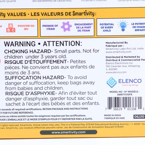 KIDS | 2 Smartivity® Stem Wheels DIY Campus Surfer Bus Learning Activity Set NEW - Picture 6 of 10